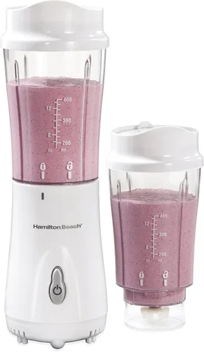 Miniatura 2 de Hamilton Beach Licuadora portátil para batidos y batidos con taza de viaje y tapa sin BPA de 14 onzas y licuadora portátil para batidos y batidos