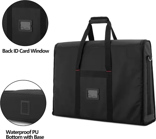 Miniatura 4 de Trunab Estuche de transporte para monitor de 24 a 27 pulgadas, bolsa de viaje acolchada con capacidad para hasta 2 pantallas LCD/televisores,
