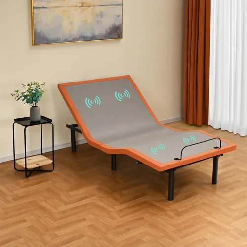 Miniatura 13 de ESHINE Base de cama ajustable + colchón híbrido de 12 pulgadas individual XL (mediano) – Espuma viscoelástica de gel de lujo, masaje, control remoto