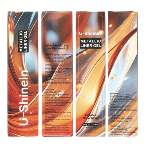Miniatura 8 de Juego de esmaltes de gel de pintura de espejo metálico de 4 x 0.4 fl oz, esmalte de uñas de gel pintado con efecto cromado espejo, gel de dibujo