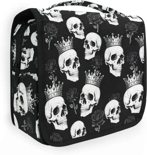 Miniatura 28 de MNSRUU Hanging Toiletry Bag Bats Satellites Skulls and Trees Travel Makeup bag for Toiletries Portable Travel Toiletry Organizer Cosmetic Bags with