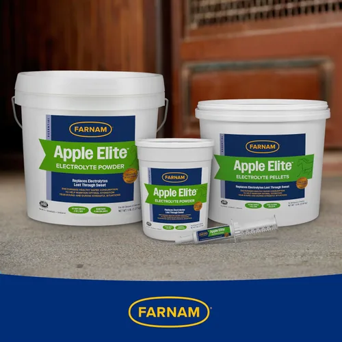 Miniatura 11 de Farnam Suplemento de electrolitos en polvo Apple Elite para caballos, reemplaza minerales vitales, fomenta la hidratación, sin azúcar añadida, 5