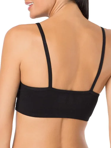 Miniatura 7 de Fruit of the Loom Women's Spaghetti Strap Cotton Pullover Sports Bra Value Pack