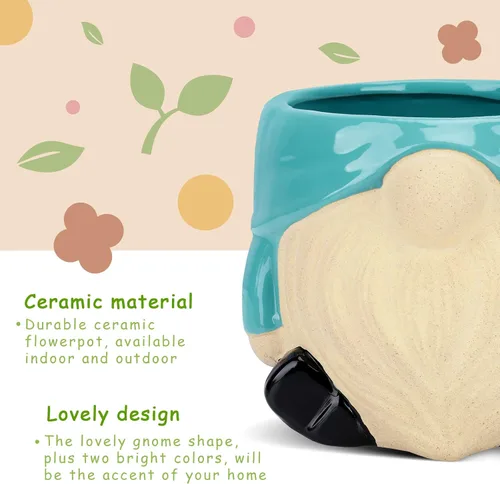 Miniatura 6 de Maceta de Cerámica de 6 Pulgadas Macetas para Plantas de Interior y Exterior Macetas para Flores Maceta para Plantas Suculentas Maceta de Mediados