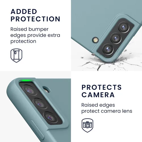Miniatura 3 de kwmobile Funda compatible con Samsung Galaxy S22 Plus - Funda de Teléfono de Silicona TPU con acabado suave - Piedra antigua