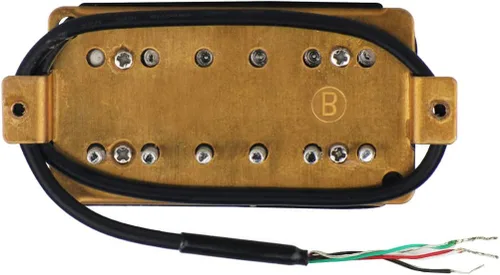 Miniatura 3 de FLEOR Pastillas Humbucker de guitarra eléctrica de cerámica de doble bobina para guitarra puente y pastillas para el cuello, color negro