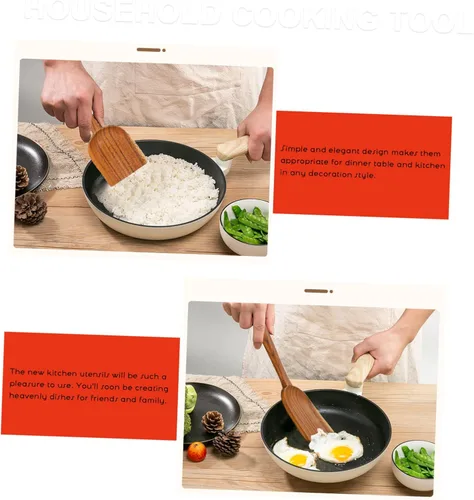 Miniatura 3 de Mikinona Pequeña espátula Utensilios de cocina Cuchara Agitar Cuchara Raspador Cuchara Herramienta de cocina Non-s Scratch Utensilios de cocina