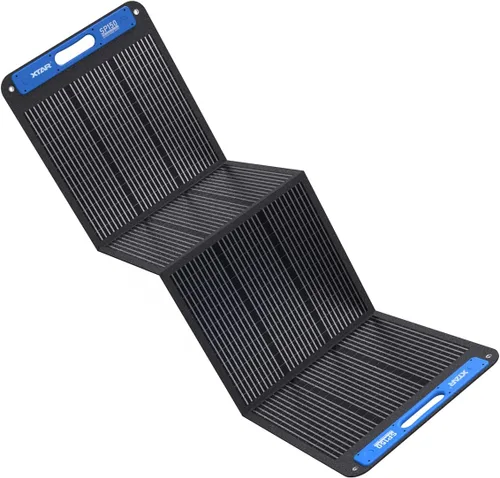 XTAR SP150 Panel solar portátil de 150 W para estación de energía, cargador solar plegable con soporte ajustable, panel altamente eficiente para