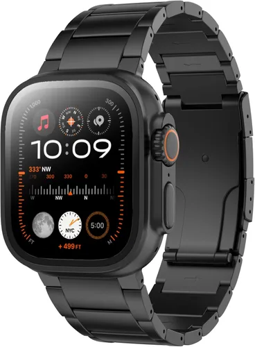 LULULOOK Titanium Ultra 3 Watch Band - Grade 2 Titanium Metal Band for Men, Compatible with Apple Watch Ultra 3/ Ultra 2/ Ultra 49mm, Series 11/10