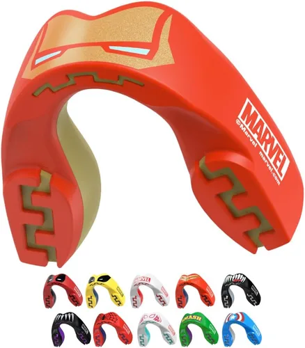 Miniatura 16 de Marvel Sport Mouth Guard, Dual Layer Mouthguard for Adults & Youth with Case (Beast, Junior (up to 11 Years))