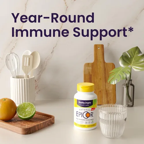 Miniatura 5 de Healthy Origins EpiCor 500 mg, 60 cápsulas vegetales – Con fermentado de levadura seca clínicamente estudiado – Apoya la función inmunológica