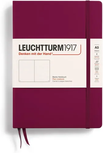 Miniatura 55 de LEUCHTTURM1917 - Cuaderno de tapa dura mediano A5 con 251 páginas numeradas para escritura y diario (verde menta, con puntos)