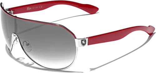 Miniatura 3 de Khan Men's Flat Top Sport Shield Aviator Sunglasses