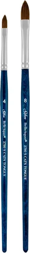 Miniatura 22 de Silver Brush Limited BA-2753S BelleAqua - Juego de pinceles redondos básicos para acuarela, 3 piezas, mango corto profesional, juego de pinceles Set