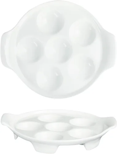 Miniatura 8 de Plato de cerámica para hornear, para aperitivos, caracoles a la parrilla, vieiras, vajilla de 6.22 pulgadas (2 piezas) con asa, apta para horno