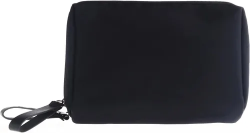 Miniatura 9 de Bolsa Pequeña de Maquillaje para Bolso Bolsa de Cosméticos Portátil Impermeable para Viaje Bolso de Maquillaje para Mujeres, Todo negro, Chico
