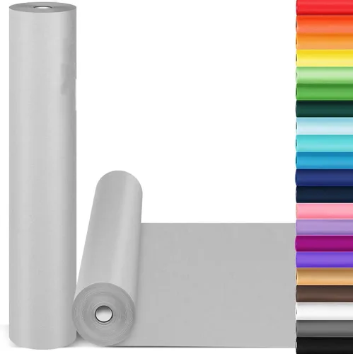 Miniatura 30 de Papel de regalo marrón, rollo de papel kraft, papel decorativo para manualidades de 15 x 450 pulgadas, papel de embalaje para suministros de envío