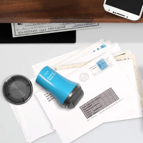 Miniatura 8 de Guard Your ID Wide Advanced Roller 2.0 - Sello de seguridad para prevención de robo de identidad, color turquesa