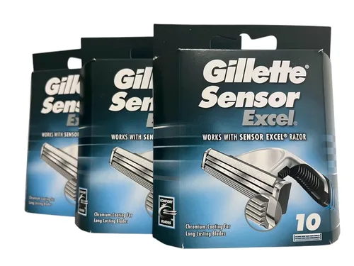 Gillette Sensor Excel - 10 unidades (paquete de 3)