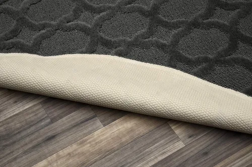 Miniatura 35 de Garland Rug Sparta - Alfombra antideslizante de polipropileno de 2 pies x 12 pies, color negro, ideal para salas de estar y pasillos, elegante
