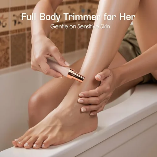 Miniatura 7 de Depiladora, depiladora facial para mujeres, PluxyEpil 2 en 1, eliminación suave de raíces para cabello grueso y fino, afeitadora eléctrica