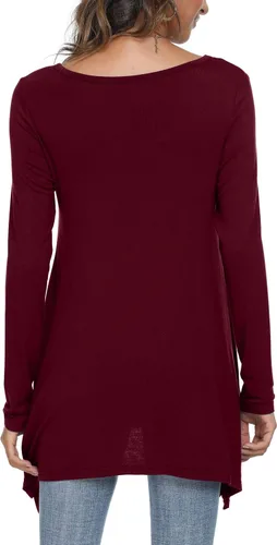 Miniatura 3 de POPYOUNG Blusa casual de manga larga para mujer