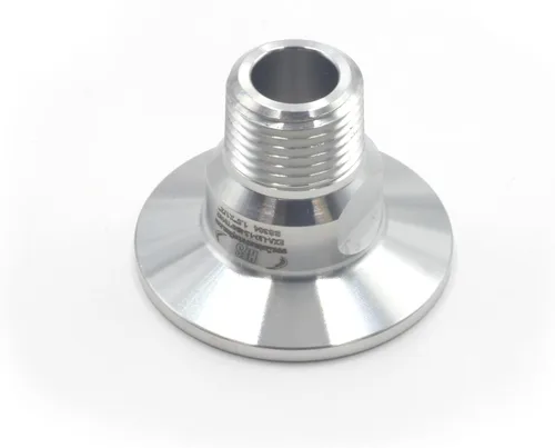 Miniatura 5 de HFS (R) 1.5 "Tri Clamp a 1" NPT Macho MNPT Rosca Sanitaria Tubería de Acero Inoxidable 304 (1.5" TC-1" MNPT)