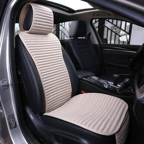 Suninbox Fundas de Asientos de Automóvil Universales Almohadillas Alfombrilla, Fundas de Asientos Inferiores de Cáscara de Trigo Sarraceno para