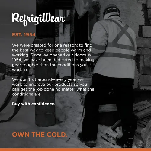 Miniatura 6 de RefrigiWear Chaqueta HiVis Extreme Softshell, abrigo aislante, clasificación de comodidad de -60°F