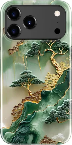 Miniatura 56 de LUHOURI Funda para iPhone 12 Mini, compatible con carga inalámbrica, doble capa, interior de silicona suave + carcasa exterior dura, bonito diseño