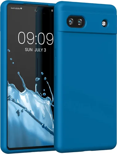 Miniatura 108 de kwmobile Funda Compatible con Google Pixel 6 Pro - Funda de teléfono de silicona TPU con acabado suave - Azul Arrecife