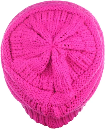 Miniatura 35 de C.C Trendy Warm Chunky Soft Stretch Cable Knit Beanie