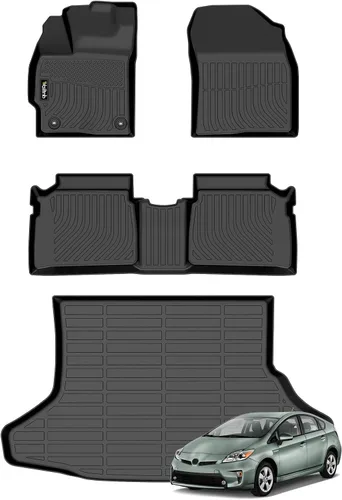 Miniatura 40 de Tapetes de piso para todo clima y forro de carga con respaldo para Chevrolet Suburban de 7 asientos 2021-2025 / GMC Yukon XL de 7 asientos