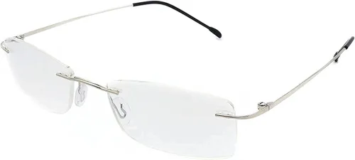 Miniatura 6 de Paquete de 3 lentes de lectura sin montura a prueba de luz azul, para mujeres y hombres, filtro antideslumbrante, anteojos ligeros