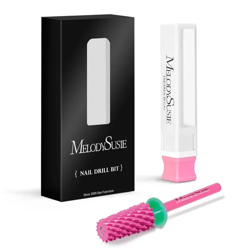 Miniatura 7 de MelodySusie Brocas de barril cónico para uñas, brocas de tungsteno de carburo de 3/32 pulgadas, adecuadas para manicura, pedicura, cutícula, esmalte