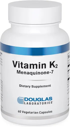 Douglas Laboratories Vitamina K2 - 90 mcg MK-7 - Apoya la formación ósea, el uso de calcio, la salud del corazón y los vasos sanguíneos* - Fórmula