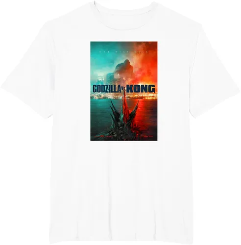 Miniatura 7 de Godzilla vs Kong - Camiseta oficial con póster, Negro