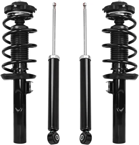 Miniatura 38 de Detroit Axle - Amortiguadores de puntales RWD para Infiniti G35 03-06, 2 amortiguadores traseros, 2 puntales delanteros y muelles helicoidales 2003