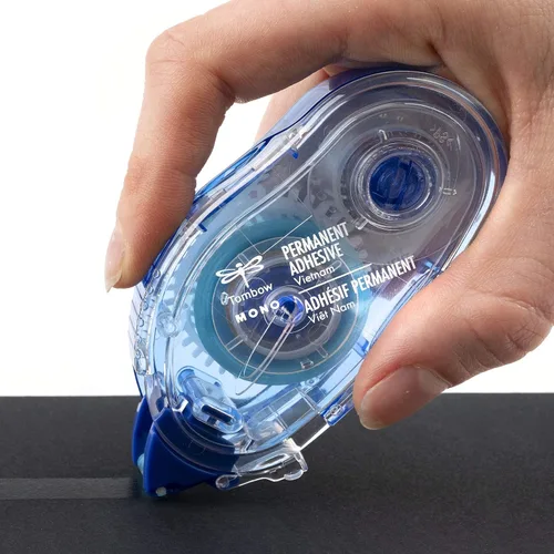 Miniatura 3 de Tombow 62106 Aplicador de Adhesivo Permanente Mono. Ejecutor de Cinta Fácil de Usar para Unión Fuerte e Instantánea.