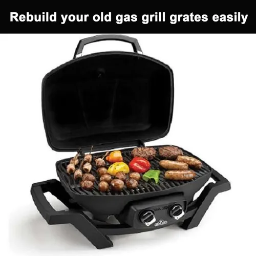 Miniatura 8 de Rejillas de hierro fundido para parrilla de gas Napoleon All TravelQ 285, para Napoleon Travelq Pro 285 Accesorios Pro285x, PRO285X-BK, PRO285