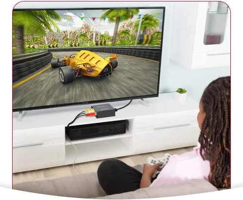 Miniatura 5 de UPGROW HDMI a RCA, 1080p HDMI a AV RCA CVBs convertidor de audio de vídeo compuesto adaptador soporta PAL/NTSC para TV Stick, Roku, Chromecast