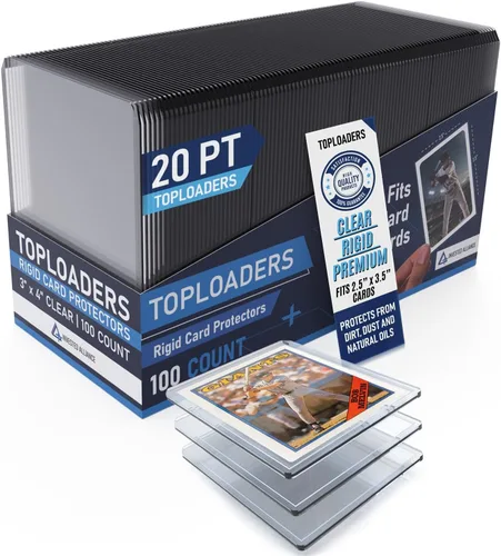 Premium Seamless 20PT - 360PT Thick Top Loaders for Cards | Top Loader Card Holder, Baseball Card Sleeves Hard Plastic, Hard Trading Cards Sleeves,