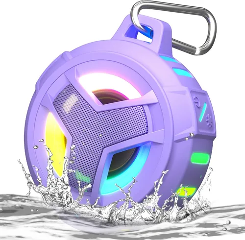 EBODA Altavoz Bluetooth para ducha, altavoces inalámbricos portátiles impermeables IP67 pequeños, flotantes, tiempo de reproducción de 24H para el