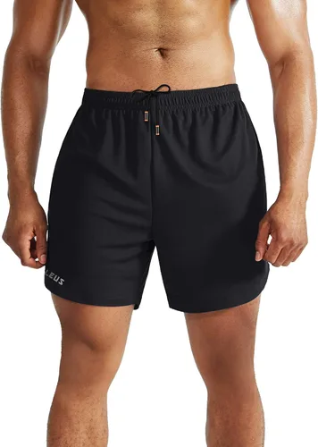 Miniatura 4 de NELEUS Men's 2 in 1 Running Shorts with Liner,Dry Fit Workout Shorts with Pockets