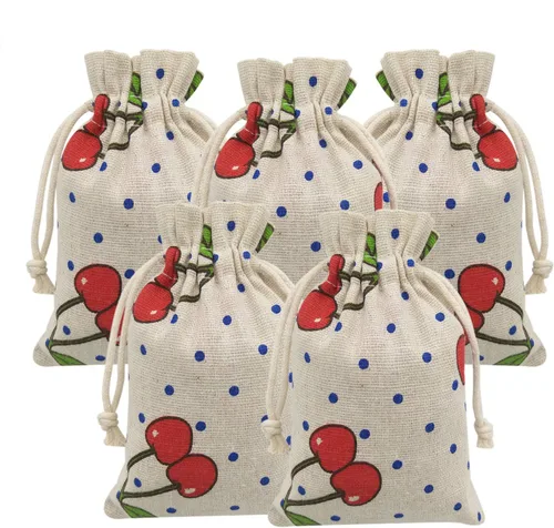Miniatura 9 de 20 bolsas de arpillera con cordón, bolsas de regalo de boda de 3.9 x 5.3 pulgadas, joyas, fiestas de cumpleaños, baby shower, artes y manualidades