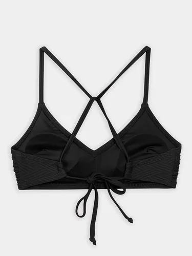 Miniatura 22 de CUPSHE - Parte superior de bikini para mujer; traje de baño superior con diseño cruzado, tirantes delgados y escote en V