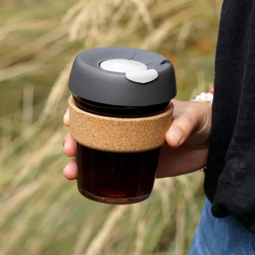 Miniatura 5 de Taza KeepCup Brew, de vidrio templado y corcho, Vidrio templado, Prensa