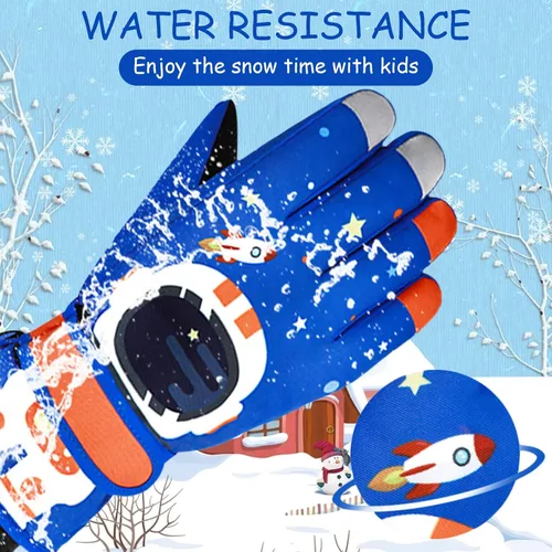 Miniatura 94 de Guantes de nieve para hombre y mujer, impermeables, para invierno, cálidos, para esquí, snowboard, guantes para mujer