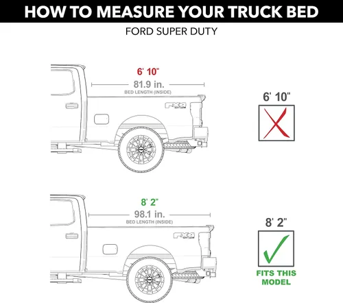 Miniatura 2 de RealTruck TruXedo Lo Pro - Cubierta tonneau suave enrollable para caja de camioneta 579601 Se adapta a Ford F-250/350/450 Super Duty 2017 - 2024