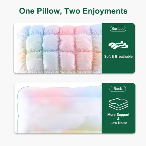 Miniatura 5 de YOUR MOON - Almohada de cama de apoyo mullida, tamaño King, relleno alternativo supersuave de alta calidad para dormir, almohada de calidad de hotel